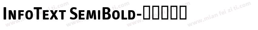 InfoText SemiBold字体转换